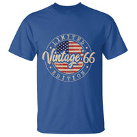 Vintage 1966 Stamp T Shirt Funny 60th Birthday USA Flag 60 Year Old Bday