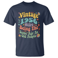 Funny 70th Birthday T Shirt Retro Groovy 1956 Weird Being The Same Age As Old People