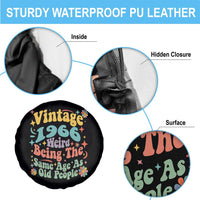 Funny 60th Birthday Spare Tire Cover Retro Groovy 1966 Weird Being The Same Age As Old People