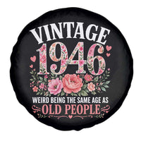 80th Birthday Gifts For Her Spare Tire Cover Floral 1946 Weird Being The Same Age As Old People