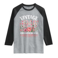80th Birthday Gifts For Her Raglan Shirt Floral 1946 Weird Being The Same Age As Old People