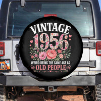 70th Birthday Gifts For Her Spare Tire Cover Floral 1956 Weird Being The Same Age As Old People