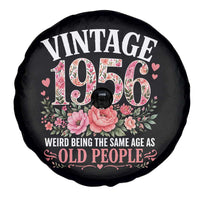 70th Birthday Gifts For Her Spare Tire Cover Floral 1956 Weird Being The Same Age As Old People