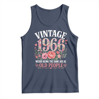 60th Birthday Gifts For Her Tank Top Floral 1966 Weird Being The Same Age As Old People