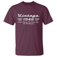 Vintage 80th Birthday T Shirt 80yr 1946 Weird Being The Same Age As Old People