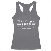 Vintage 70th Birthday Racerback Tank Top 70yr 1956 Weird Being The Same Age As Old People