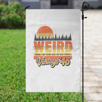 Funny 80th Birthday Garden Flag Retro 1946 Weird Being The Same Age As Old People
