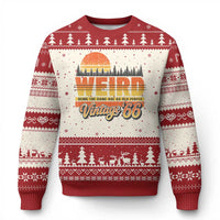Funny 60th Birthday Ugly Christmas Sweater Retro 1966 Weird Being The Same Age As Old People