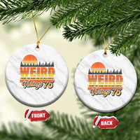 Funny 50th Birthday Ceramic Ornament Retro 1976 Weird Being The Same Age As Old People