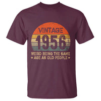 70th Birthday T Shirt Retro 1956 Weird Being The Same Age As Old People