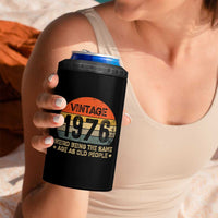 50th Birthday 4 in 1 Can Cooler Tumbler Retro 1976 Weird Being The Same Age As Old People