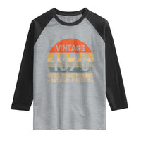 50th Birthday Raglan Shirt Retro 1976 Weird Being The Same Age As Old People