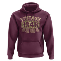 80th Birthday Gift For Men Hoodie Retro Camo 1946 Weird Being The Same Age As Old People