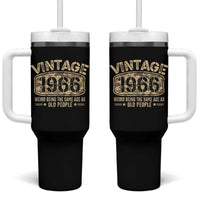 60th Birthday Gift For Men Tumbler With Handle Retro Camo 1966 Weird Being The Same Age As Old People