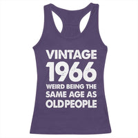 Funny 60th Birthday Racerback Tank Top Turning 60 Year Old Gifts Weird Being The Same Age As Old People