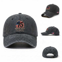 Funny 75th Birthday Washed Cotton Baseball Cap Vintage US Flag Built 75 Years Ago Parts Original