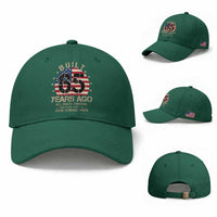 Funny 65th Birthday Baseball Cap Vintage US Flag Built 65 Years Ago Parts Original