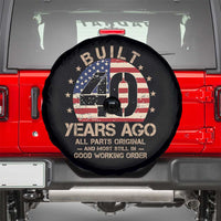 Funny 40th Birthday Spare Tire Cover Vintage US Flag Built 40 Years Ago Parts Original