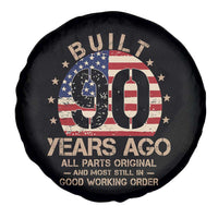 Funny 90th Birthday Spare Tire Cover Vintage US Flag Built 90 Years Ago Parts Original
