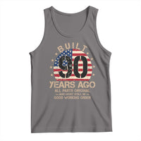 Funny 90th Birthday Tank Top Vintage US Flag Built 90 Years Ago Parts Original