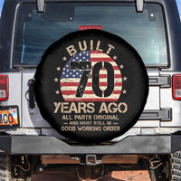 Funny 70th Birthday Spare Tire Cover Vintage US Flag Built 70 Years Ago Parts Original