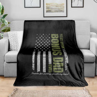 Best Effin Bonus Dad Ever Throw Blanket Vintage Step Dad American Flag
