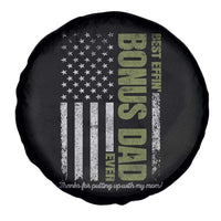 Best Effin Bonus Dad Ever Spare Tire Cover Vintage Step Dad American Flag