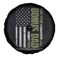 Best Effin Bonus Dad Ever Spare Tire Cover Vintage Step Dad American Flag