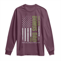 Best Effin Bonus Dad Ever Long Sleeve Shirt Vintage Step Dad American Flag