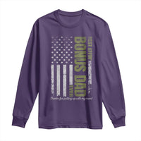 Best Effin Bonus Dad Ever Long Sleeve Shirt Vintage Step Dad American Flag