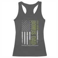 Best Effin Bonus Dad Ever Racerback Tank Top Vintage Step Dad American Flag
