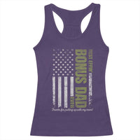 Best Effin Bonus Dad Ever Racerback Tank Top Vintage Step Dad American Flag