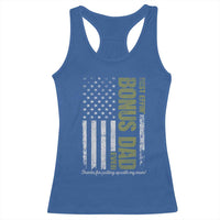 Best Effin Bonus Dad Ever Racerback Tank Top Vintage Step Dad American Flag