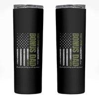 Best Effin Bonus Dad Ever Skinny Tumbler Vintage Step Dad American Flag