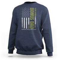 Best Effin Bonus Dad Ever Sweatshirt Vintage Step Dad American Flag