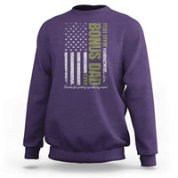 Best Effin Bonus Dad Ever Sweatshirt Vintage Step Dad American Flag