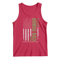 Best Effin Bonus Dad Ever Tank Top Vintage Step Dad American Flag