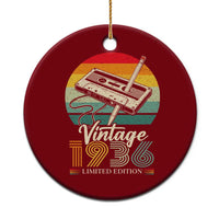 Vintage 1936 Ceramic Ornament 90th Birthday Turning 90 Year Old Gifts
