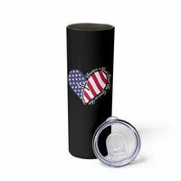 America God Shed His Grace on Thee 4th of July Skinny Tumbler Patriotic American Flag Cross - Wonder Print Shop