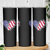 America God Shed His Grace on Thee 4th of July Skinny Tumbler Patriotic American Flag Cross - Wonder Print Shop