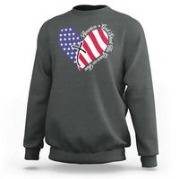 America God Shed His Grace on Thee 4th of July Sweatshirt Patriotic American Flag Cross - Wonder Print Shop