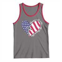 America God Shed His Grace on Thee 4th of July Tank Top Patriotic American Flag Cross - Wonder Print Shop