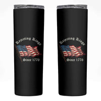 Rejecting Kings Skinny Tumbler Since 1776 No Kings In America Retro US Flag