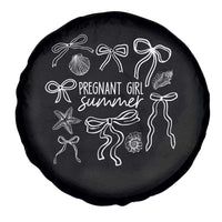 Pregnant Girl Summer Spare Tire Cover Beach Pregnancy Announcement Summer Baby Shower - Wonder Print Shop
