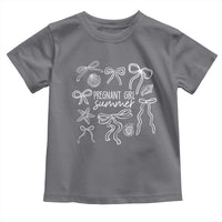 Pregnant Girl Summer Toddler T Shirt Beach Pregnancy Announcement Summer Baby Shower - Wonder Print Shop