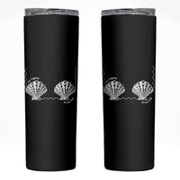 Seashell Bra Skinny Tumbler Mermaid Cute Summer Beach Vacation - Wonder Print Shop