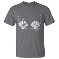 Seashell Bra T Shirt Mermaid Cute Summer Beach Vacation - Wonder Print Shop