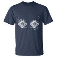 Seashell Bra T Shirt Mermaid Cute Summer Beach Vacation - Wonder Print Shop