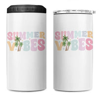 Summer Vibes 4 in 1 Can Cooler Tumbler Beach Life Gift Distressed Beach Mom - Wonder Print Shop