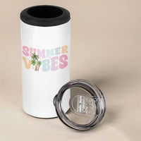 Summer Vibes 4 in 1 Can Cooler Tumbler Beach Life Gift Distressed Beach Mom - Wonder Print Shop